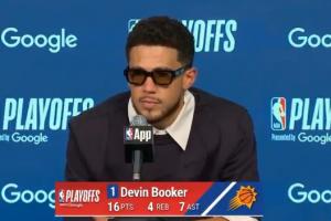 布克谈被罚款并撤技犯：我的理解是 虽然我是对的但我不能说