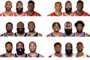 KD/保罗/小卡在列！美媒晒哈登联手过的球星：哈登自己就是问题？