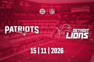 拜仁确认NFL慕尼黑赛对阵：11月15日底特律雄狮vs新英格兰爱国者