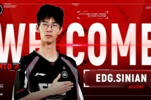 EDG发布人员变动公告：原青训中路sinian即日起上调至一队
