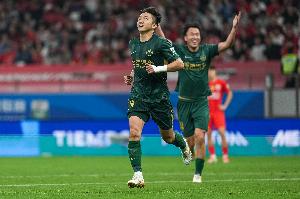 高迪连场中超进球，上次连场进球在23年5月，第二场也是对阵海港